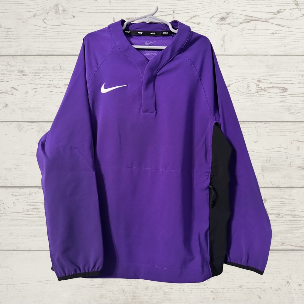 NWT Nike Youth Baseball Pullover | Purple Performance Top | Size M